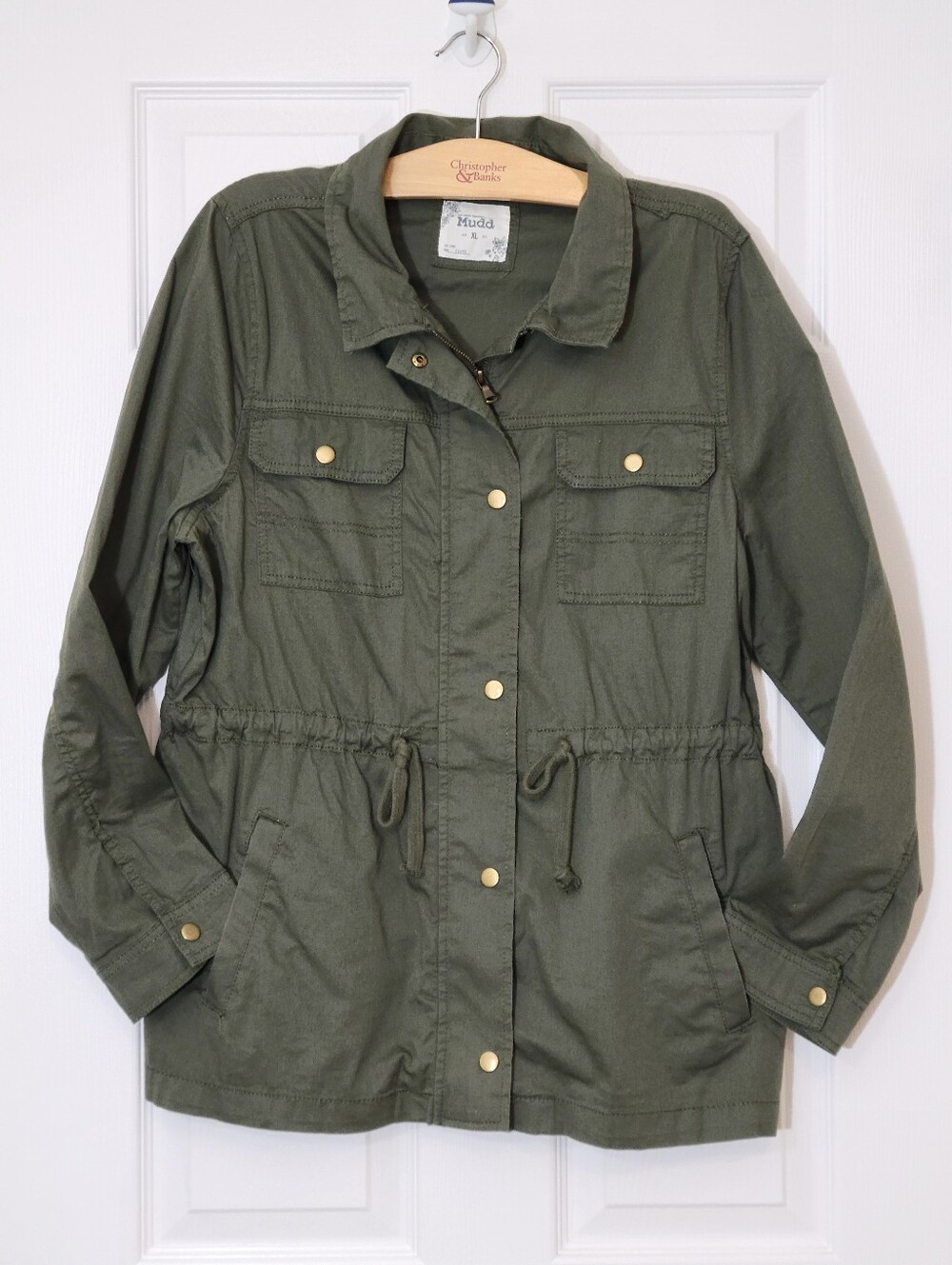 Mudd Olive Green Cotton Utility Jacket Size XL